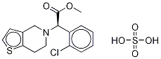 CLOPIDOGREL  RELATED  COMPOUND  C  (20 MG) (METHYL (-)-(R)-(O-CHLOROPHENYL)-6,7-DIHYDROTHIE-NO[3,2-C]PYRIDINE-5(4H)-ACETATE,  HYDROGEN SUL- FATE) Struktur