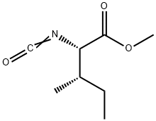 (2S,3S)-2-イソシアナト-3-メチル吉草酸メチル 化学構造式