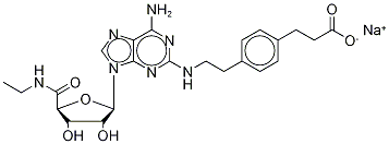 CGS21680Cナトリウム塩 化学構造式