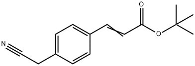 tert-Butyl 4-(Cyanomethyl)cinnamate Structure