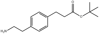 3-(4-(2-氨基乙基)苯基)丙酸叔丁酯, 120225-79-8, 结构式