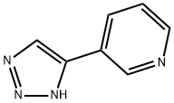 4-(3-ピリジニル)-1H-1,2,3-トリアゾール 化学構造式