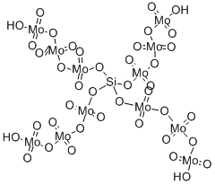 ドデカモリブドケイ酸 化学構造式