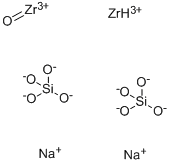 Sodium zirconium silicate Struktur