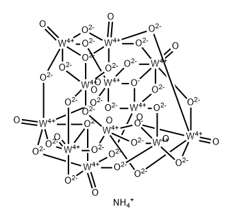 AMMONIUM METATUNGSTATE Structure