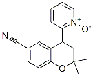 2-[(2,2-ジメチル-6-シアノ-3,4-ジヒドロ-2H-1-ベンゾピラン)-4-イル]ピリジン1-オキシド 化学構造式