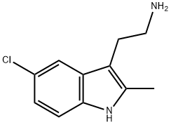 2-(5-氯-2-甲基-1H-吲哚-3-基)乙胺,1203-95-8,结构式