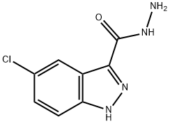 5-CHLORO-1H-INDAZOLE-3-CARBOXYLIC ACID HYDRAZIDE Structure