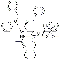 Methyl 5-acetamido-4,7,8,9-tetra-O-benzyl-2-chloro-2,3,5-trideoxy-3-phenylthio-D-erytho-L-gluco-2-nonulopyranosonate Structure
