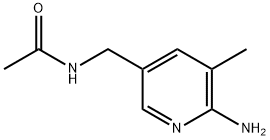 N-((6-Amino-5-methylpyridin-3-yl)methyl)acetamide 化学構造式