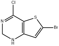 4-Cholor-6-bromo-1H-thieno[3,2-D]pyrimidine Struktur