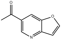 1-(フロ[3,2-B]ピリジン-6-イル)エタノン 化学構造式