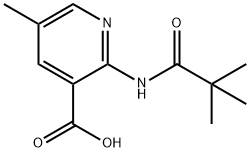 5-Methyl-2-pivalamidonicotinic acid Struktur