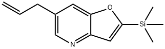 6-Allyl-2-(trimethylsilyl)furo[3,2-b]pyridine Struktur