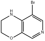 8-Bromo-2,3-dihydro-1H-pyrido[3,4-b][1,4]oxazine Struktur
