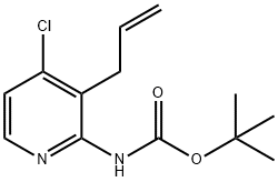 TERT-BUTYL 3-ALLYL-4-CHLOROPYRIDIN-2-YLCARBAMATE, 1203499-30-2, 结构式