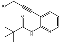 N-(3-(3-Hydroxyprop-1-ynyl)pyridin-2-yl)pivalamide Structure