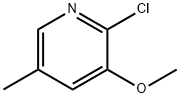 2-クロロ-3-メトキシ-5-メチルピリジン 化学構造式