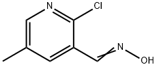 2-氯-5-甲基-3-吡啶甲醛肟, 1203500-13-3, 结构式