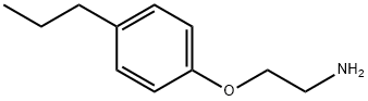2-(4-プロピルフェノキシ)エタンアミン 化学構造式