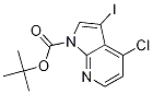 1H-Pyrrolo[2,3-b]pyridine-1-carboxylic acid, 4-chloro-3-iodo-, 1,1-diMethylethyl ester Struktur