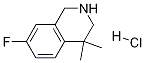 7-fluoro-4,4-diMethyl-1,2,3,4-tetrahydroisoquinoline hydrochloride Struktur