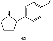 	2-(4-氯苯基)吡咯烷盐酸盐, 1203683-40-2, 结构式