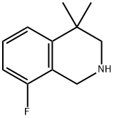8-fluoro-4,4-diMethyl-1,2,3,4-tetrahydroisoquinoline Struktur