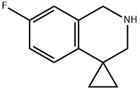 7'-fluoro-2',3'-dihydro-1'H-spiro[cyclopropane-1,4'-isoquinoline] Struktur