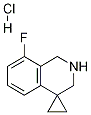 8'-fluoro-2',3'-dihydro-1'H-spiro[cyclopropane-1,4'-isoquinoline] hydrochloride Structure