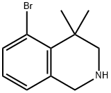 5-溴-4,4-二甲基-1,2,3,4-四氢异喹啉 结构式