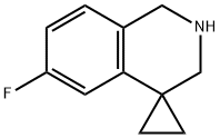 6'-fluoro-2',3'-dihydro-1'H-spiro[cyclopropane-1,4'-isoquinoline] Struktur