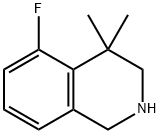 5-fluoro-4,4-diMethyl-1,2,3,4-tetrahydroisoquinoline Struktur