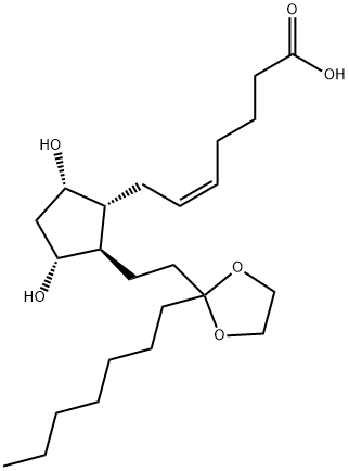 Unoprostone Ethyleneketal Struktur