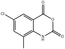 2H-3,1-Benzoxazine-2,4(1H)-dione, 6-chloro-8-methyl- 化学構造式