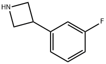 3-(3-氟苯基)氮杂环丁烷, 1203798-80-4, 结构式