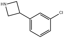 3-(3-Chlorophenyl)azetidine, 1203798-86-0, 结构式