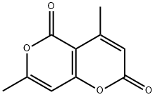 4,7-Dimethyl-2H,5H-pyrano[4,3-b]pyran-2,5-dione Struktur