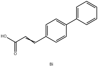 トリ[3-(1,1'-ビフェニル-4-イル)プロペン酸]ビスマス 化学構造式