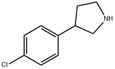 3-(4-氯苯基)吡咯烷, 120418-62-4, 结构式