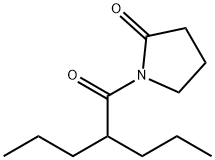 valproyl-2-pyrrolidinone Struktur