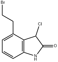 4-(2'-BROMOETHYL)-3-CHLORO-1,3-DIHYDRO-2H-INDOLE-2-ONE Structure