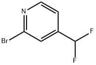 2-ブロモ-4-(ジフルオロメチル)ピリジン 化学構造式