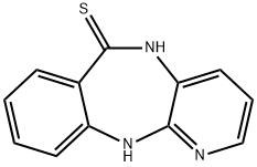 5,11-Dihydro-6H-pyrido[2,3-b][1,4]benzodiazepine-6-thione 化学構造式