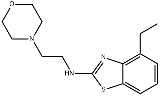 4-Ethyl-N-(2-morpholin-4-ylethyl)-1,3-benzothiazol-2-amine Struktur