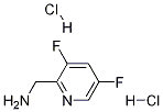 2-Aminomethyl-3,5-difluoropyridine dihydrochloride Struktur