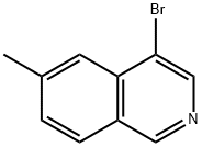 4-溴-6-甲基异喹啉 结构式