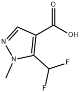 5-(二氟甲基)-1-甲基-1H-吡唑-4-甲酸, 1204298-65-6, 结构式