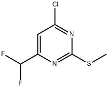 4-Chloro-6-(difluoromethyl)-2-(methylthio)pyrimidine Struktur