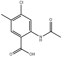2-乙酰氨基-4-氯-5-甲基苯甲酸, 1204312-39-9, 结构式